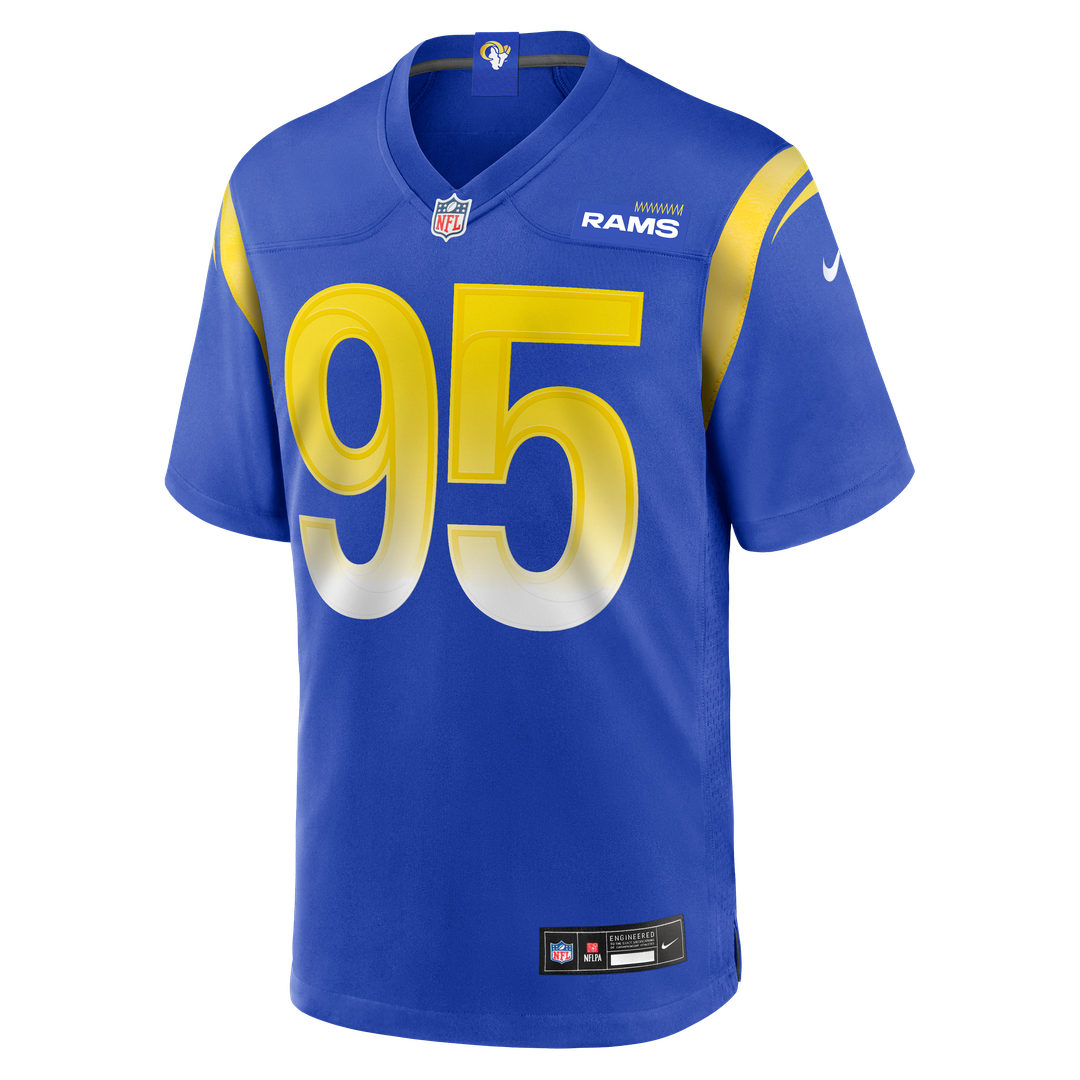 Los Angeles Rams Poona Ford Nike Royal Team Game Jersey product image 2, provided for visual reference and product detail