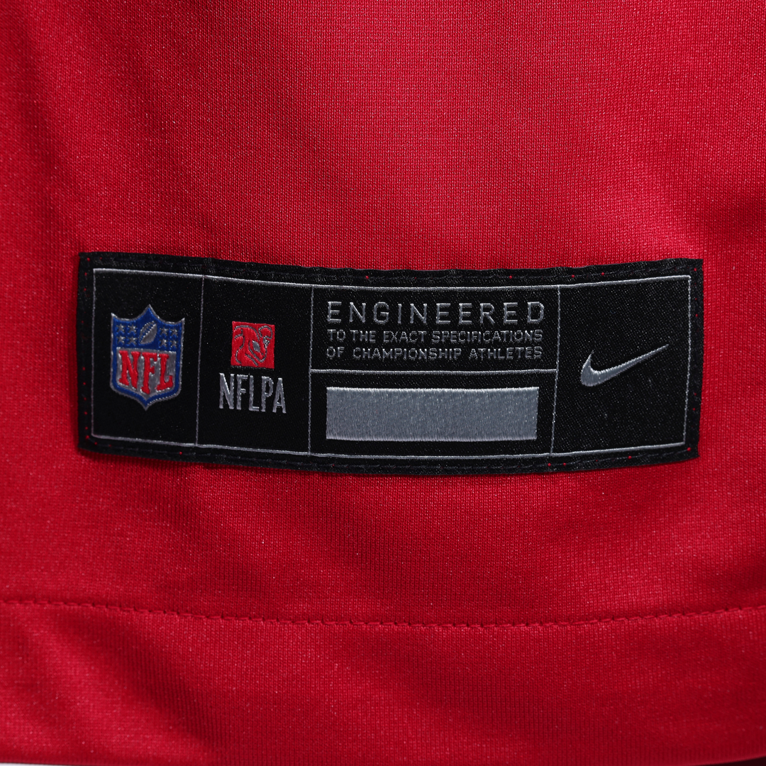 San Francisco 49ers Ricky Pearsall Nike Scarlet 80th Anniversary Game Jersey product image 8, provided for visual reference