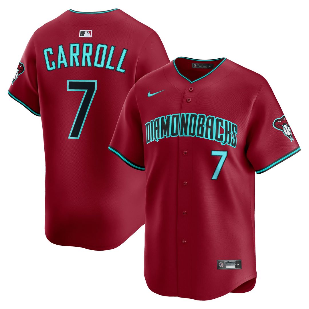 Arizona Diamondbacks Corbin Carroll Nike Black Alternate Limited Player Jersey product image 7, provided for visual
