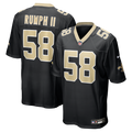 New Orleans Saints Chris Rumph II Nike Black Team Game Jersey product image 1, provided for visual reference and product