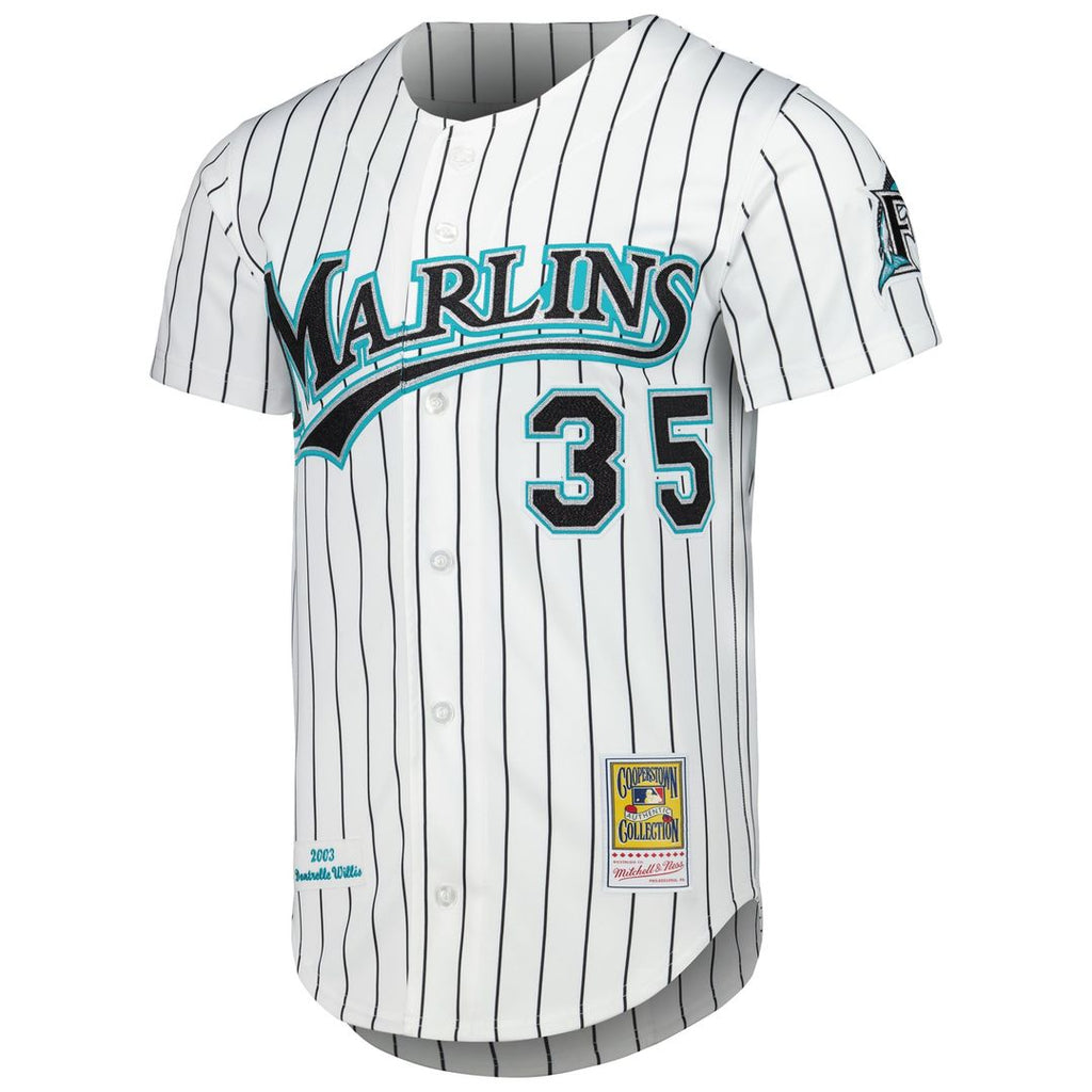 Florida Marlins Dontrelle Willis Mitchell & Ness White Cooperstown Collection Authentic Jersey product image 2, provided for