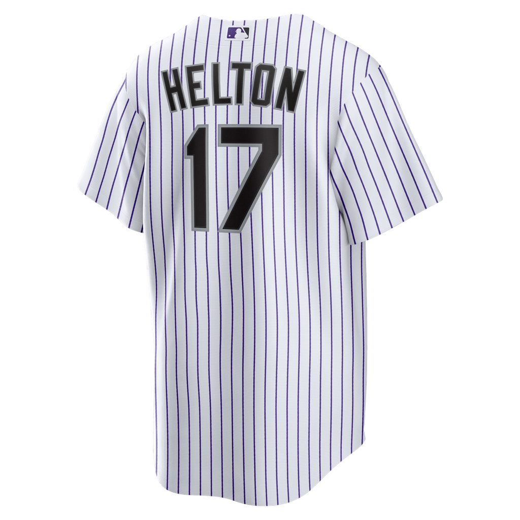 Colorado Rockies Todd Helton Nike White Home Retired Player Replica Jersey product image 3, provided for visual reference