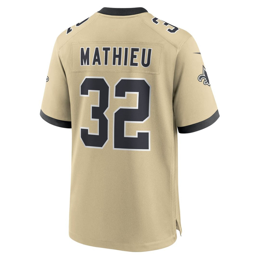 New Orleans Saints Tyrann Mathieu Nike Gold Gameday Golds Alternate Game Player Jersey product image 3, provided for visual