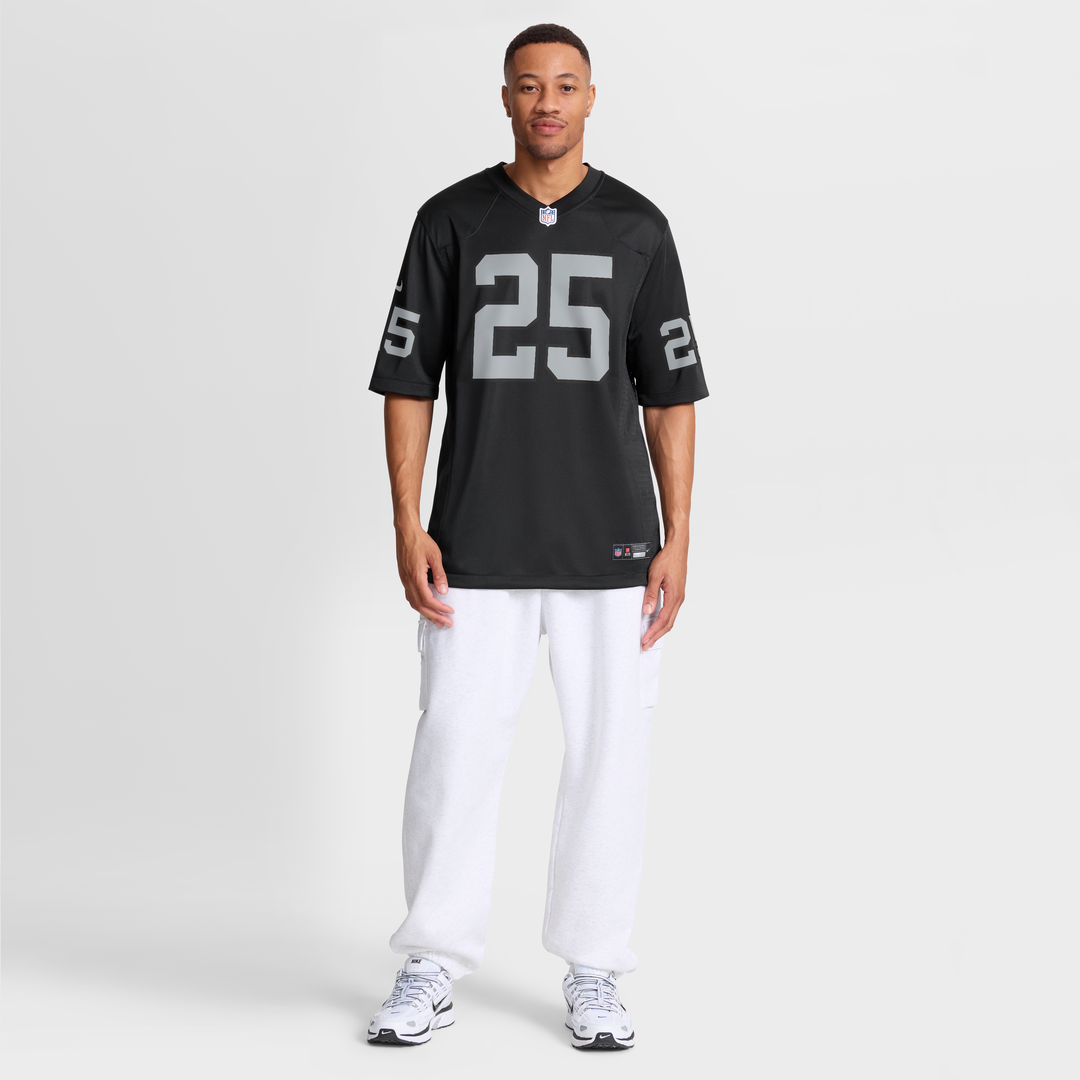 Las Vegas Raiders Decamerion Richardson Nike Black Team Game Jersey product image 7, provided for visual reference and