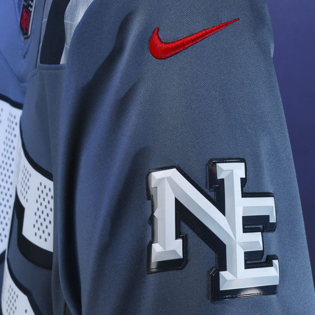 New England Patriots Hunter Henry Nike Blue Rivalries Collection Stitched Limited Jersey product image 6, provided for