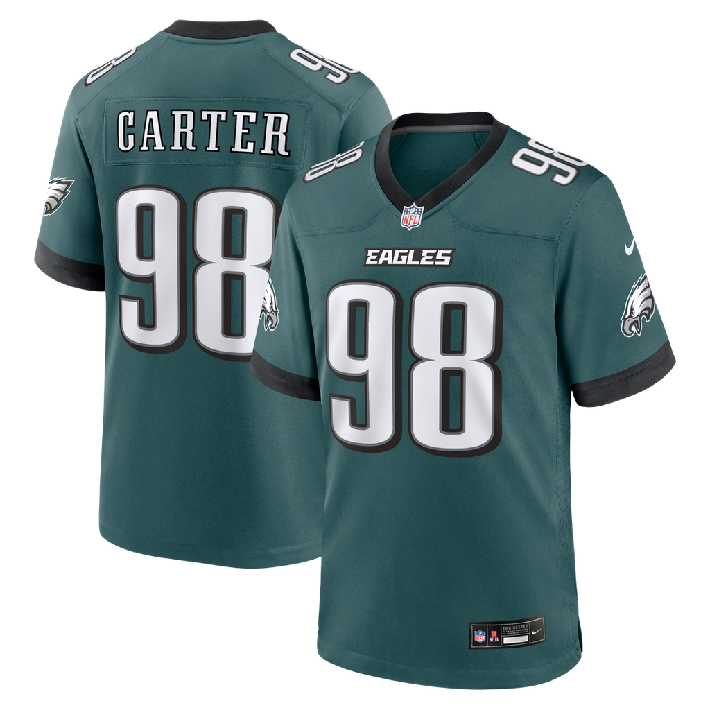 Philadelphia Eagles Jalen Carter Nike White Game Jersey product image 20, provided for visual reference and product detail