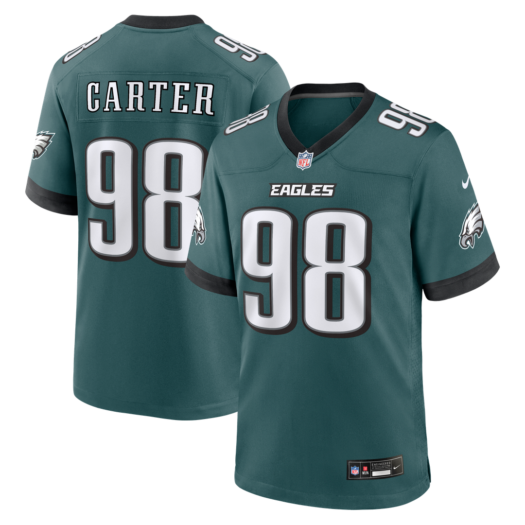 Philadelphia Eagles Jalen Carter Nike White Game Jersey product image 20, provided for visual reference and product detail