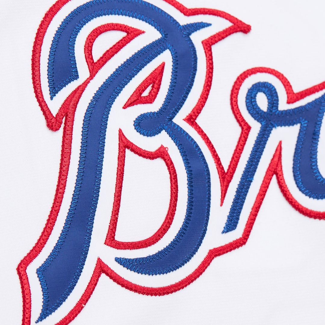 Atlanta Braves John Smoltz Mitchell & Ness White 2004 Cooperstown Collection Authentic Throwback Jersey product image 4,