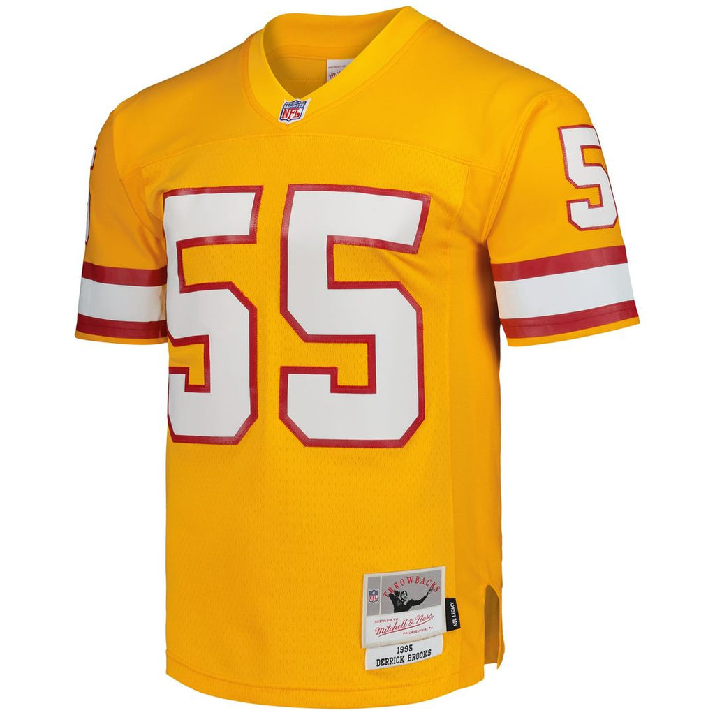 Tampa Bay Buccaneers Derrick Brooks Mitchell & Ness Orange Legacy Replica Jersey product image 2, provided for visual