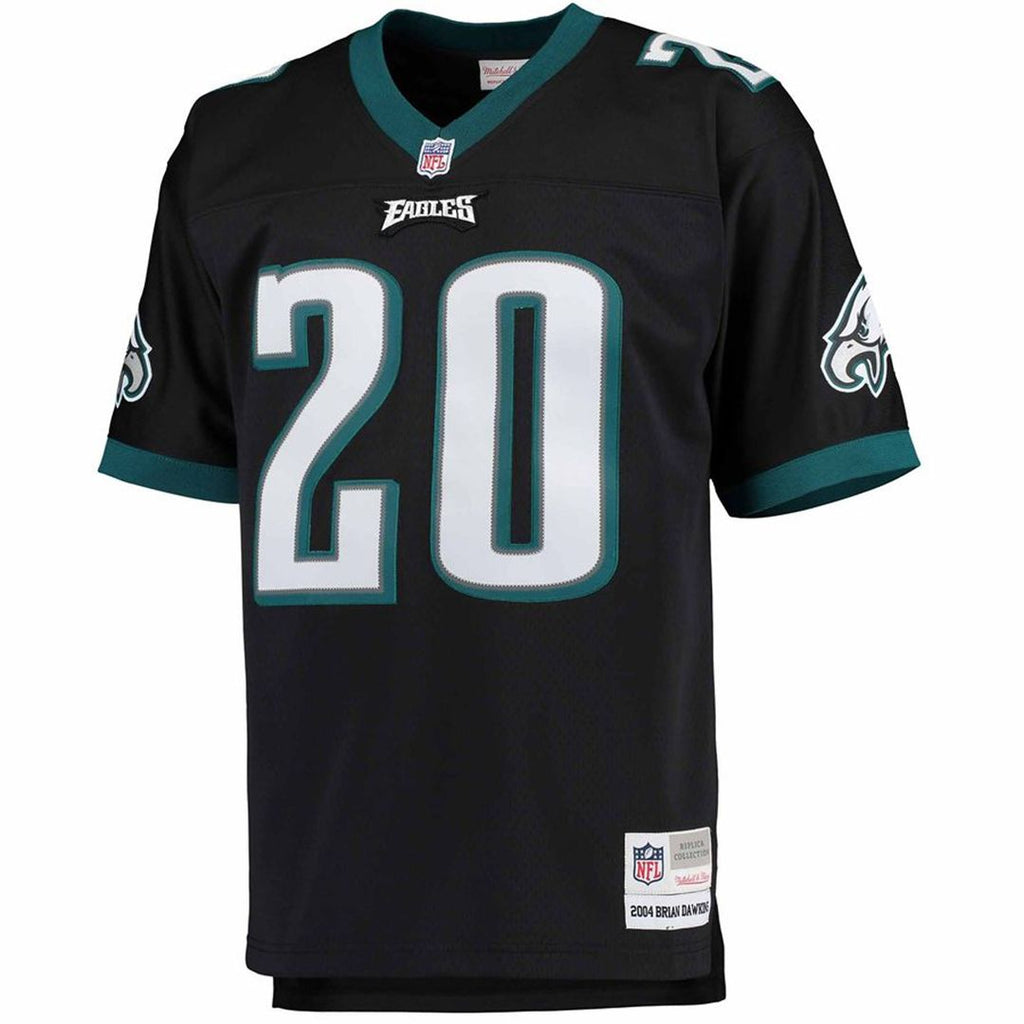 Philadelphia Eagles Brian Dawkins Mitchell & Ness Black Big & Tall 2004 Retired Player Replica Jersey product image 2,