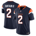 Denver Broncos Pat Surtain II Nike Navy Alternate Vapor F.U.S.E. Stitched Limited Jersey product image 1, provided for