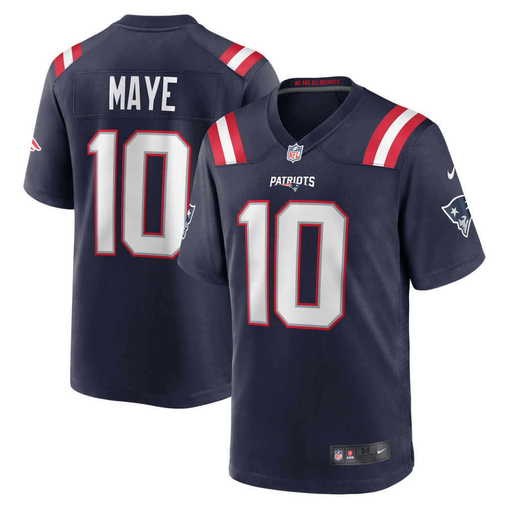 New England Patriots Drake Maye Nike White Player Game Jersey product image 7, provided for visual reference and product