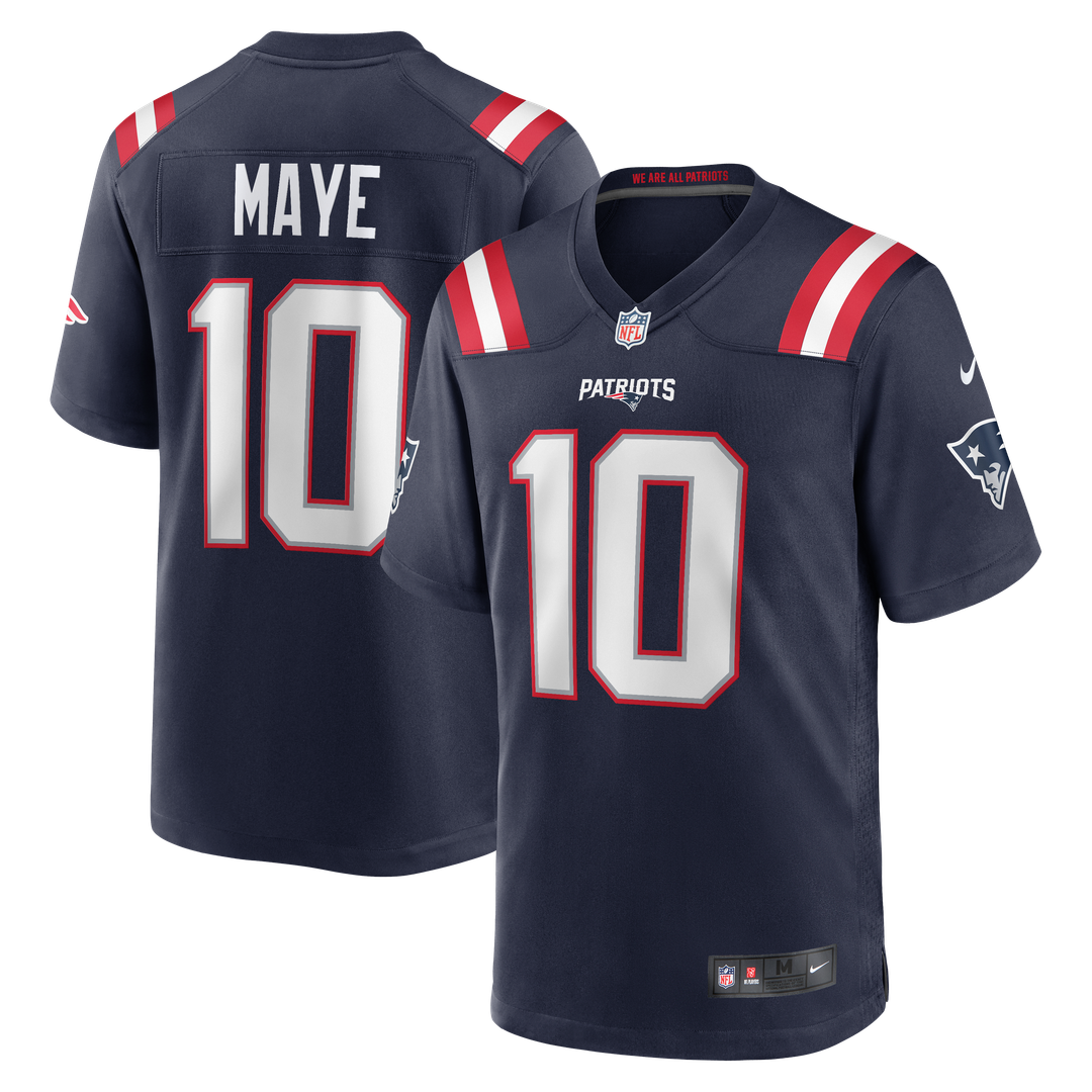 New England Patriots Drake Maye Nike White Player Game Jersey product image 7, provided for visual reference and product