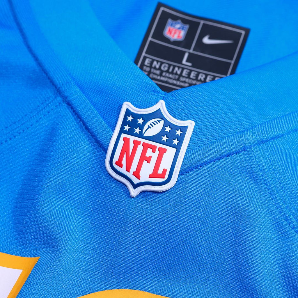 Los Angeles Chargers Isas Waxter Nike Powder Blue Team Game Jersey product image 6, provided for visual reference and