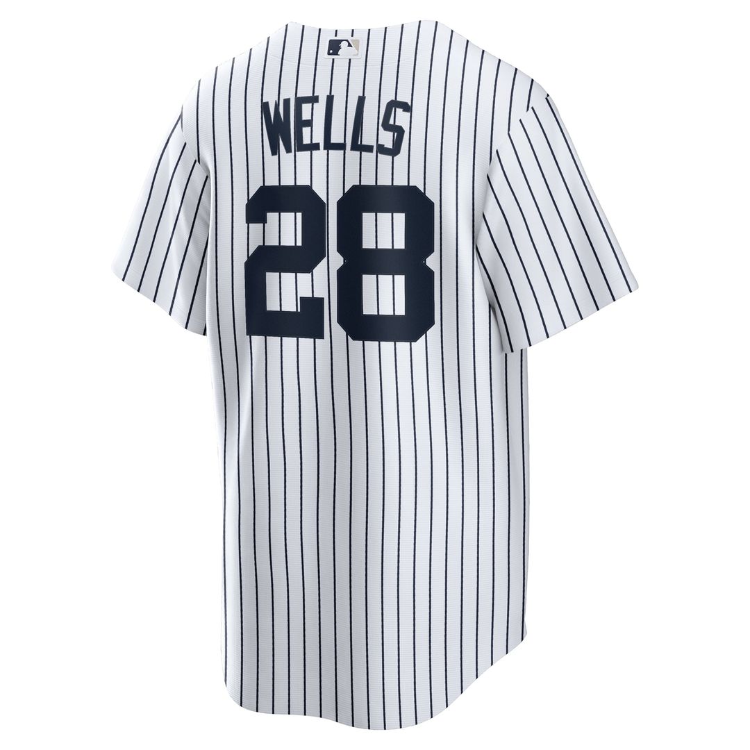 New York Yankees Austin Wells Nike White Home Replica Jersey product image 3, provided for visual reference and product