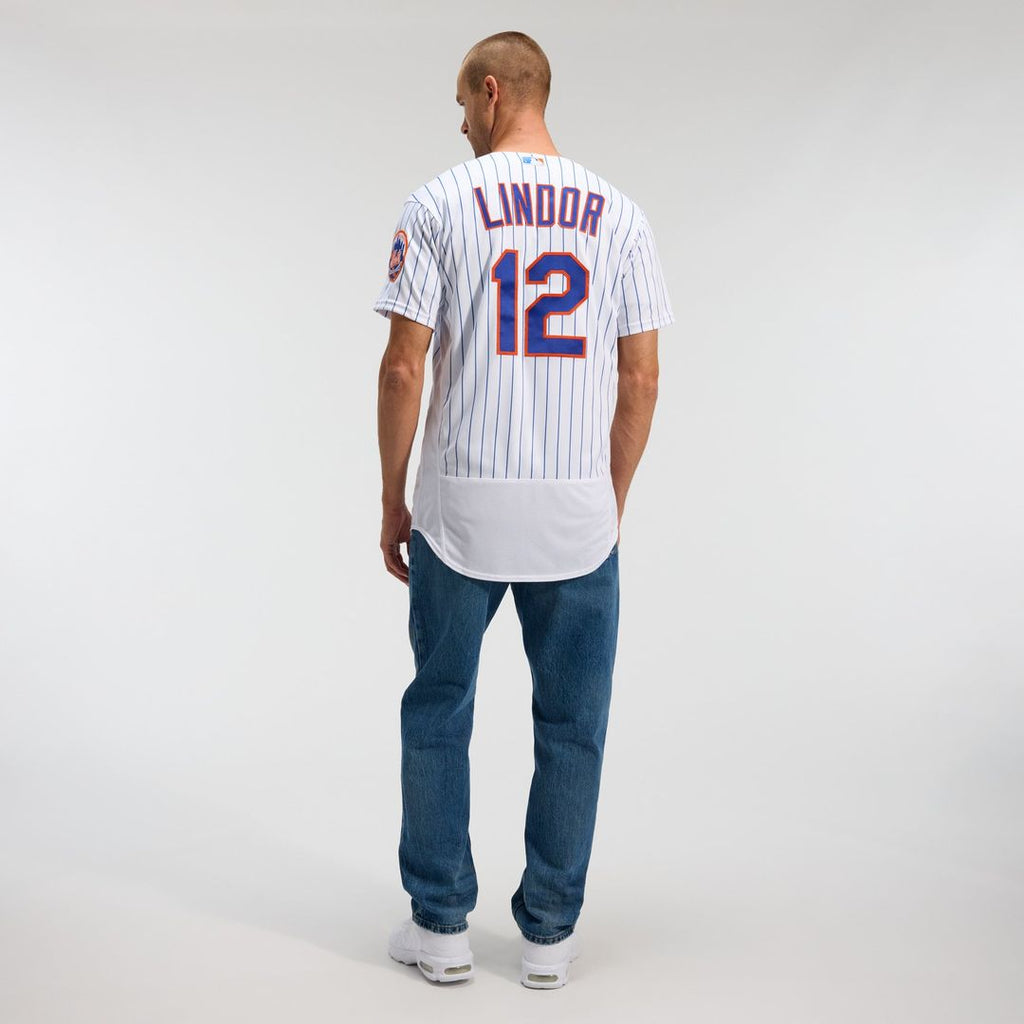 New York Mets Francisco Lindor Nike White Home Authentic Player Jersey product image 5, provided for visual reference and