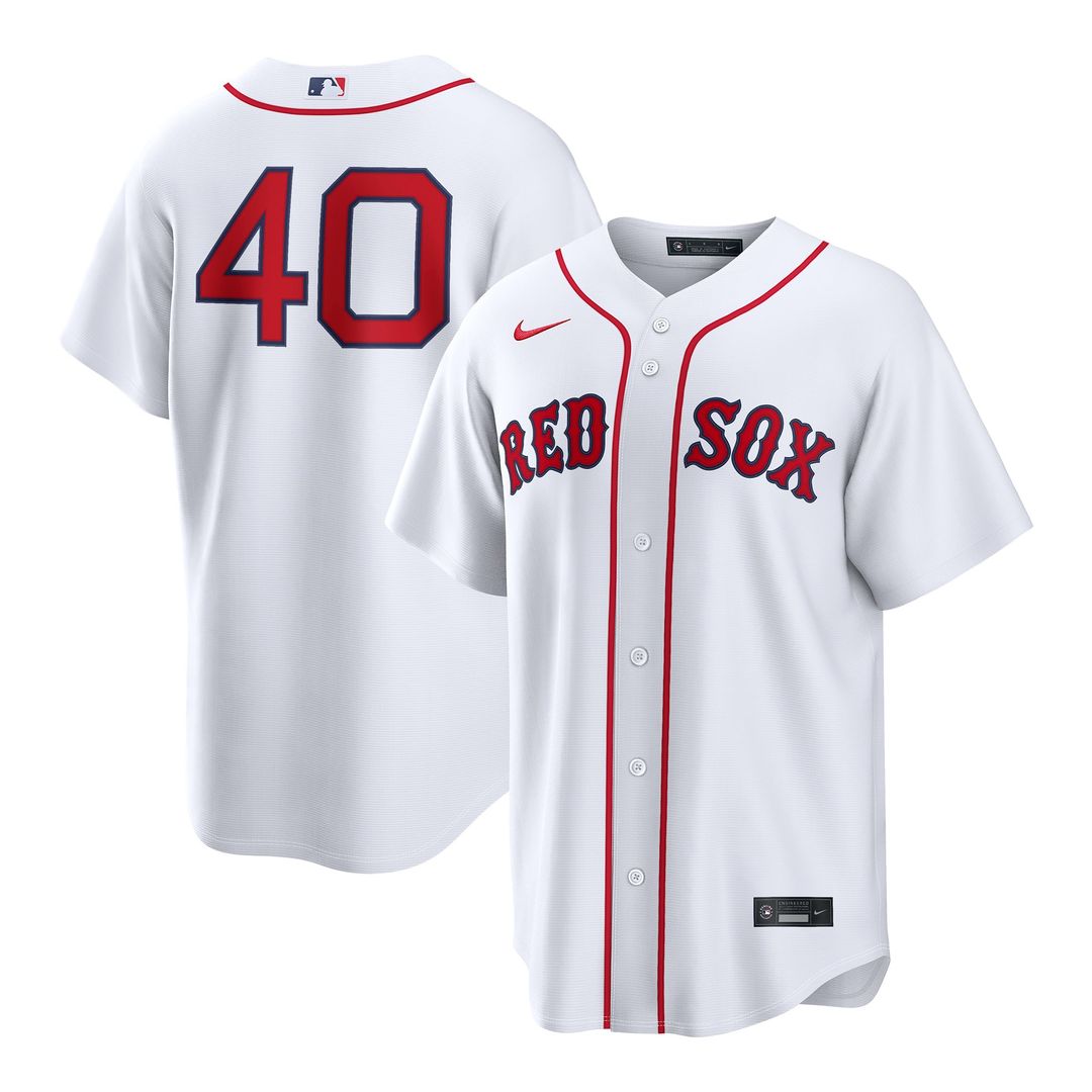 Boston Red Sox Willson Contreras Nike White Home Replica Jersey product image 1, provided for visual reference and product