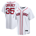 Boston Red Sox Garrett Crochet Nike White Home Replica Jersey product image 1, provided for visual reference and product
