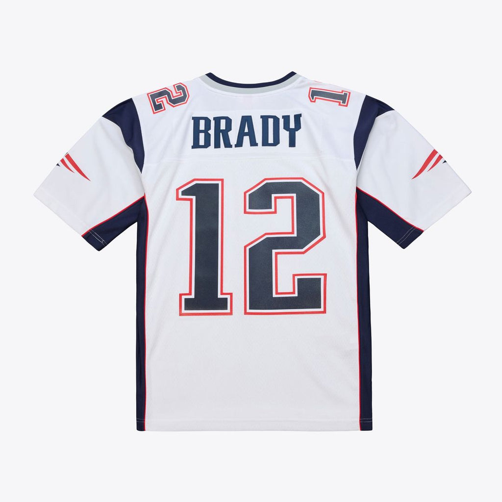 New England Patriots Tom Brady Mitchell & Ness White 2000 Legacy Replica Jersey product image 2, provided for visual