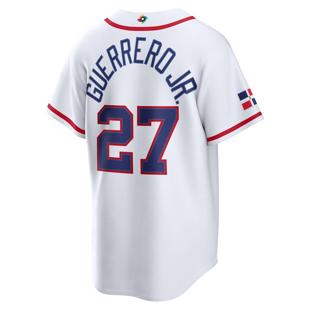 Dominican Republic Baseball Vladimir Guerrero Jr. Nike White 2026 World Baseball Classic Home Stadium Jersey product image