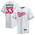 Minnesota Twins A.J. Minter Nike White Home Replica Jersey product image 1, provided for visual reference and product detail