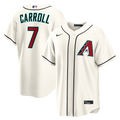 Arizona Diamondbacks Corbin Carroll Nike Cream Home Replica Jersey product image 1, provided for visual reference and