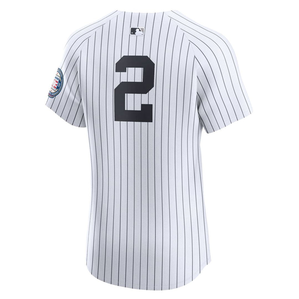 New York Yankees Derek Jeter Nike White Home 2020 Hall of Fame Induction Patch Elite Player Jersey product image 2, provided