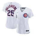 Chicago Cubs Moisés Ballesteros Nike White Home Replica Jersey for Women product image 1, provided for visual reference and