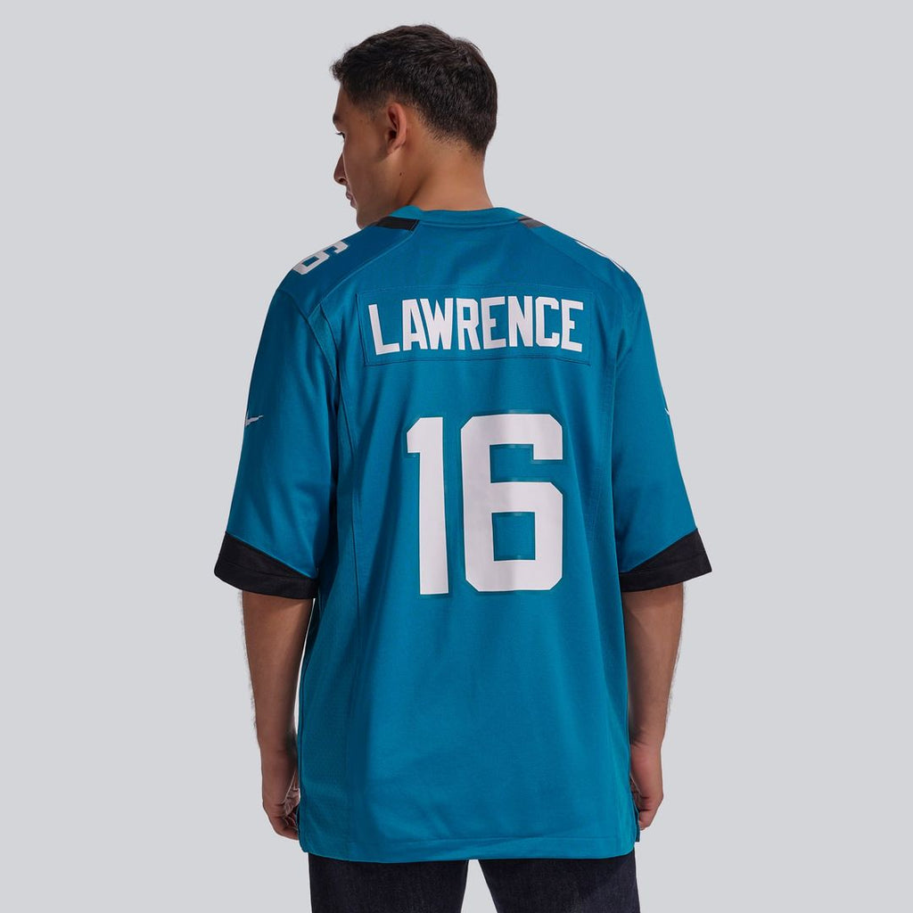 Jacksonville Jaguars Trevor Lawrence Nike Teal Home Game Jersey product image 3, provided for visual reference and product