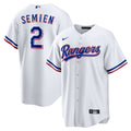 Texas Rangers Marcus Semien Nike White Home Replica Player Jersey product image 1, provided for visual reference and product