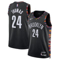 Brooklyn Nets 202526 City Edition Swingman Jersey Black Cam Thomas Unisex | RTJ13358 product image 1, provided for visual