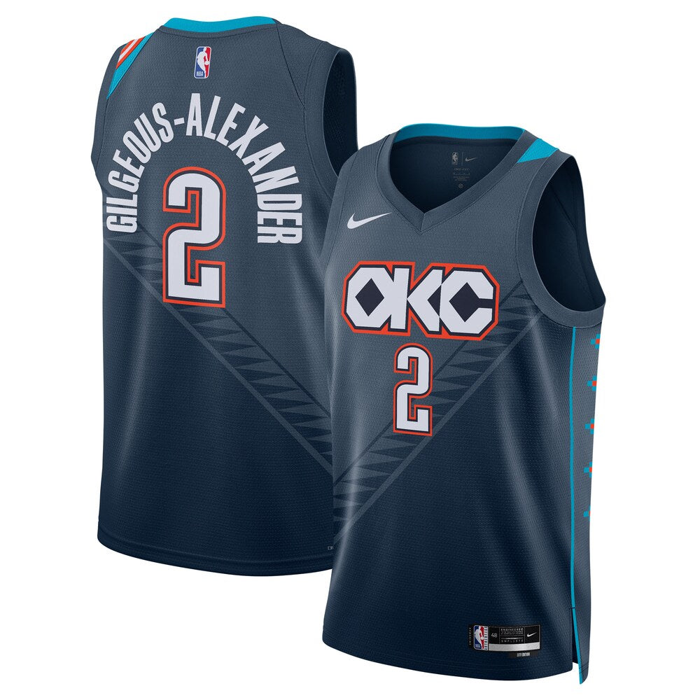 Oklahoma City Thunder 202526 City Edition Swingman Jersey Gray Shai Gilgeous Alexander Unisex | RTJ13296 product image 1,
