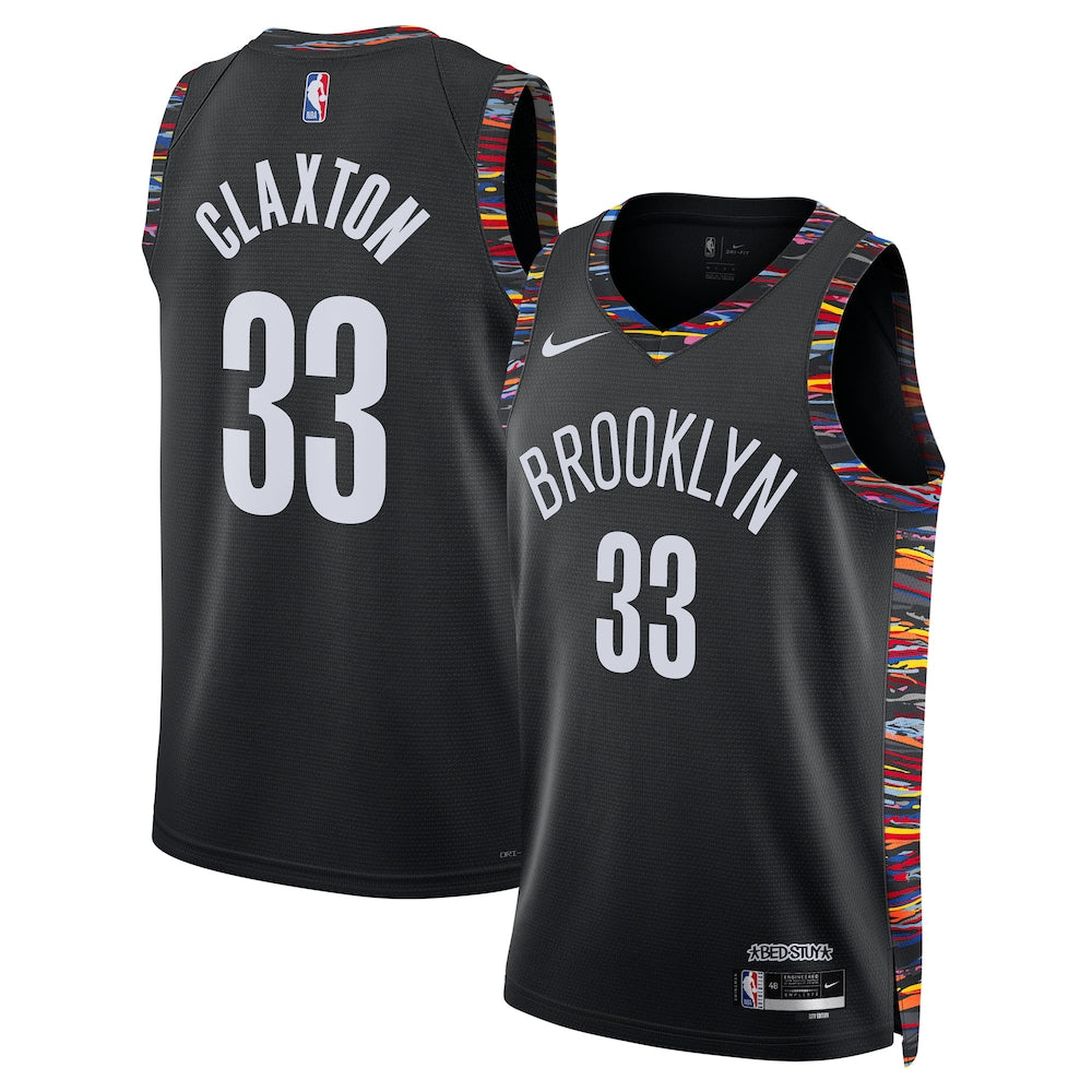 Brooklyn Nets 202526 City Edition Swingman Jersey Black Nic Claxton Unisex | RTJ13237 product image 1, provided for visual