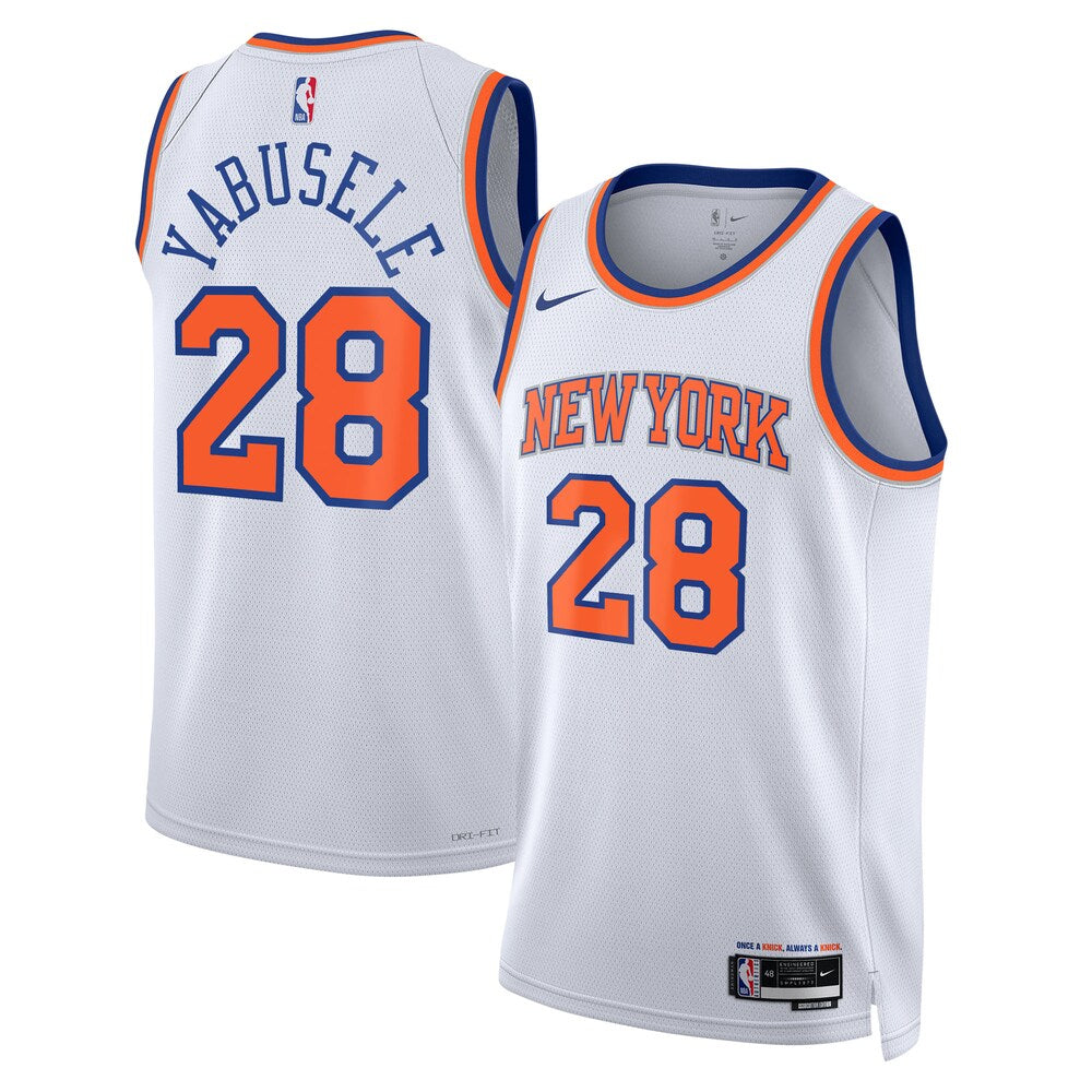New York Knicks Association Edition Swingman Jersey White Guerschon Yabusele Unisex | RTJ13229 product image 1, provided for