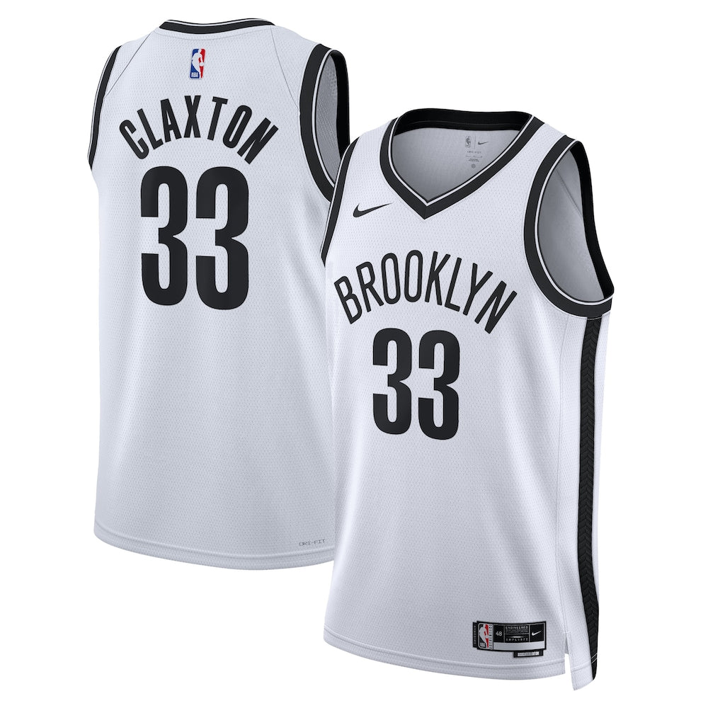 Brooklyn Nets Association Edition Swingman Jersey White Nic Claxton Unisex | RTJ13174 product image 1, provided for visual