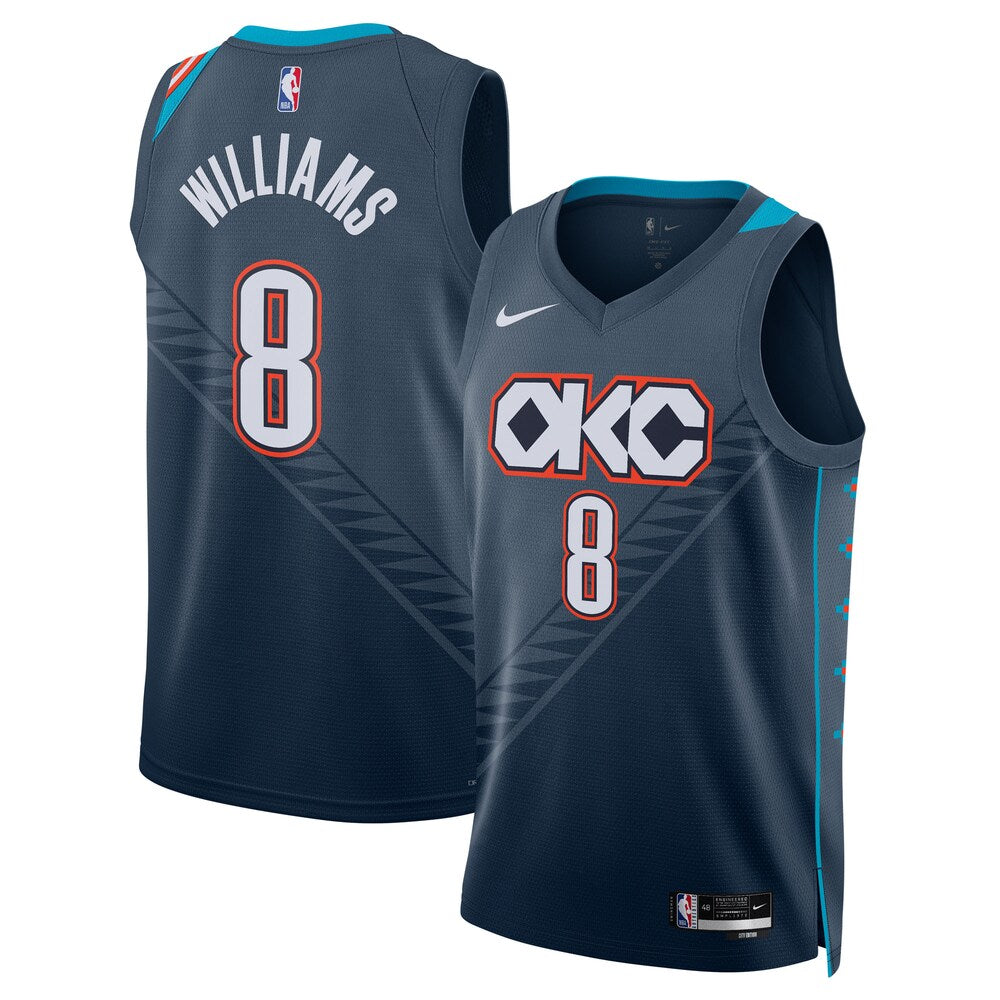 Oklahoma City Thunder 202526 City Edition Swingman Jersey Gray Jalen Williams Unisex | RTJ13137 product image 1, provided
