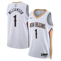 New Orleans Pelicans Association Edition Swingman Jersey White Zion Williamson Unisex | RTJ13061 product image 1, provided