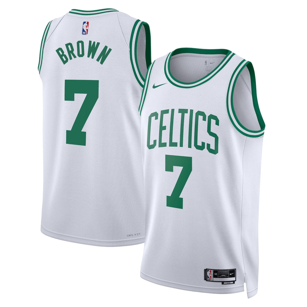 Boston Celtics Association Edition Swingman Jersey White Jaylen Brown Unisex | Stitched Jersey RTJS 11986 product image 1,
