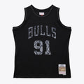 Chicago Bulls Leather Snakeskin Swingman Jersey Dennis Rodman 1997 98 | Stitched Jersey RTJS 11796 product image 1, provided