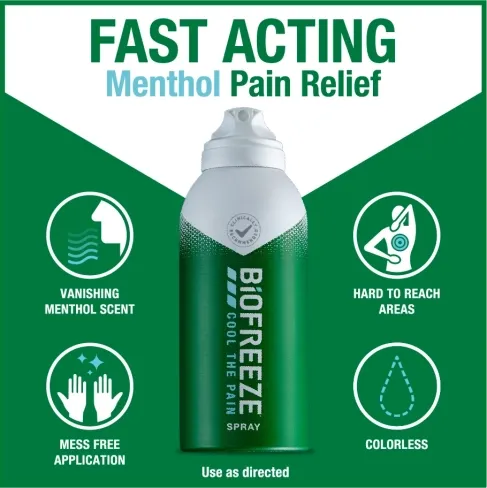 Biofreeze Pain Relief Spray 713456 product image 4, provided for visual reference and product detail review