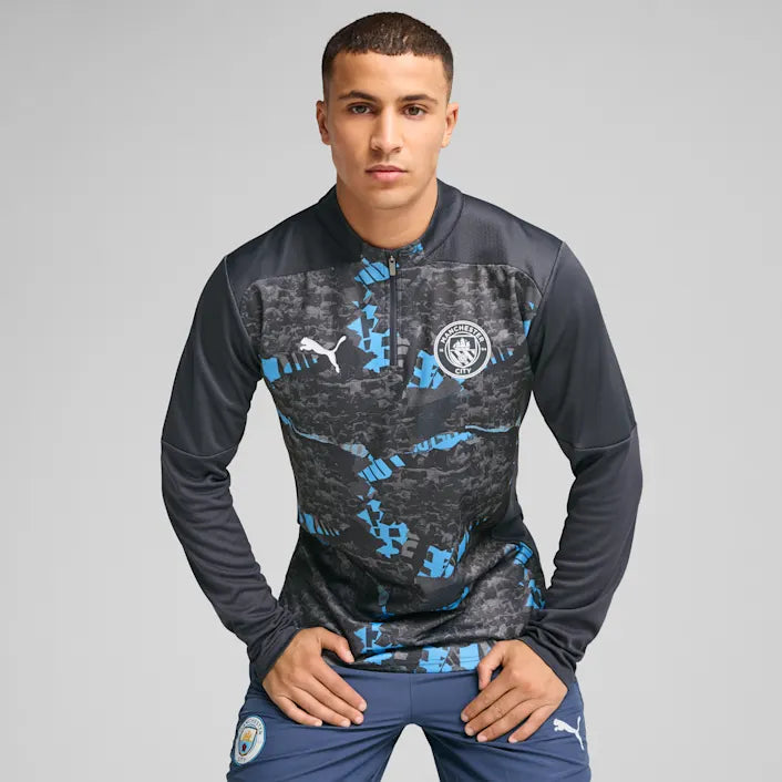 PUMA Manchester City Men Pre-Match Quarter-Zip Top - 779156 74 product image 2, provided for visual reference and product