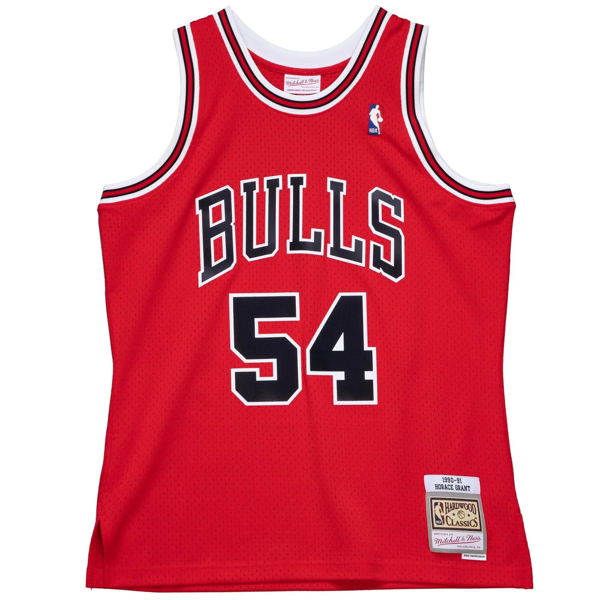 Mens Chicago Bulls Horace Grant Mitchell & Ness Red 1990-91 Hardwood Classics Swingman Jersey product image 2, provided for