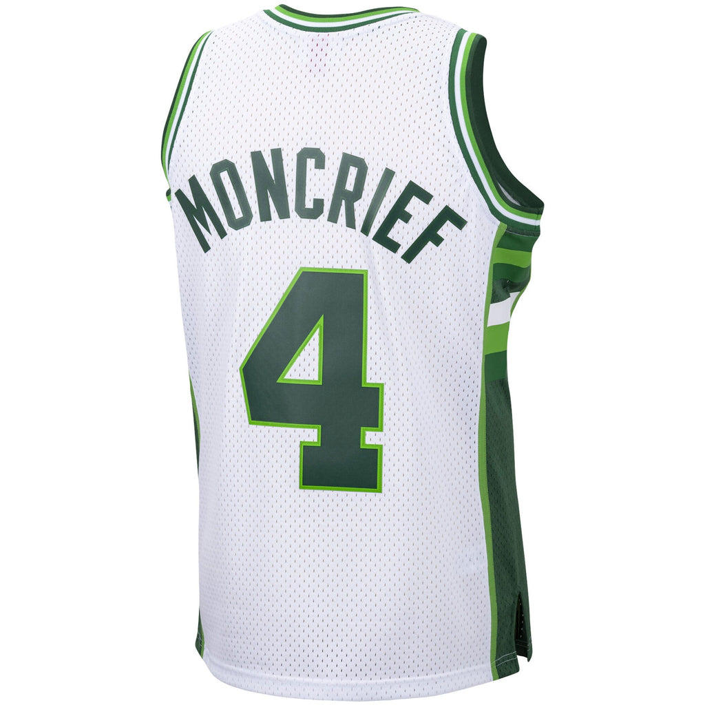 Milwaukee Bucks Sidney Moncrief Mitchell & Ness White 1988-89 Hardwood Classics Swingman Jersey for Men product image 3,