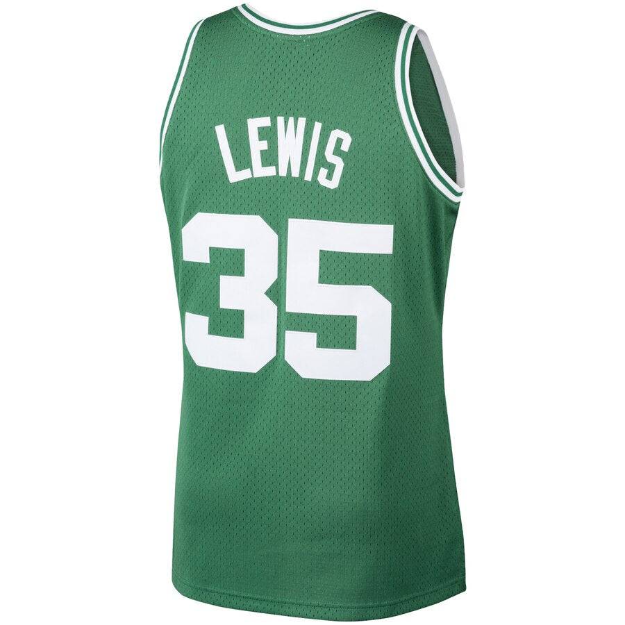 Boston Celtics Reggie Lewis Mitchell & Ness Kelly Green 1987-88 Hardwood Classics Swingman Jersey for Men product image 2,