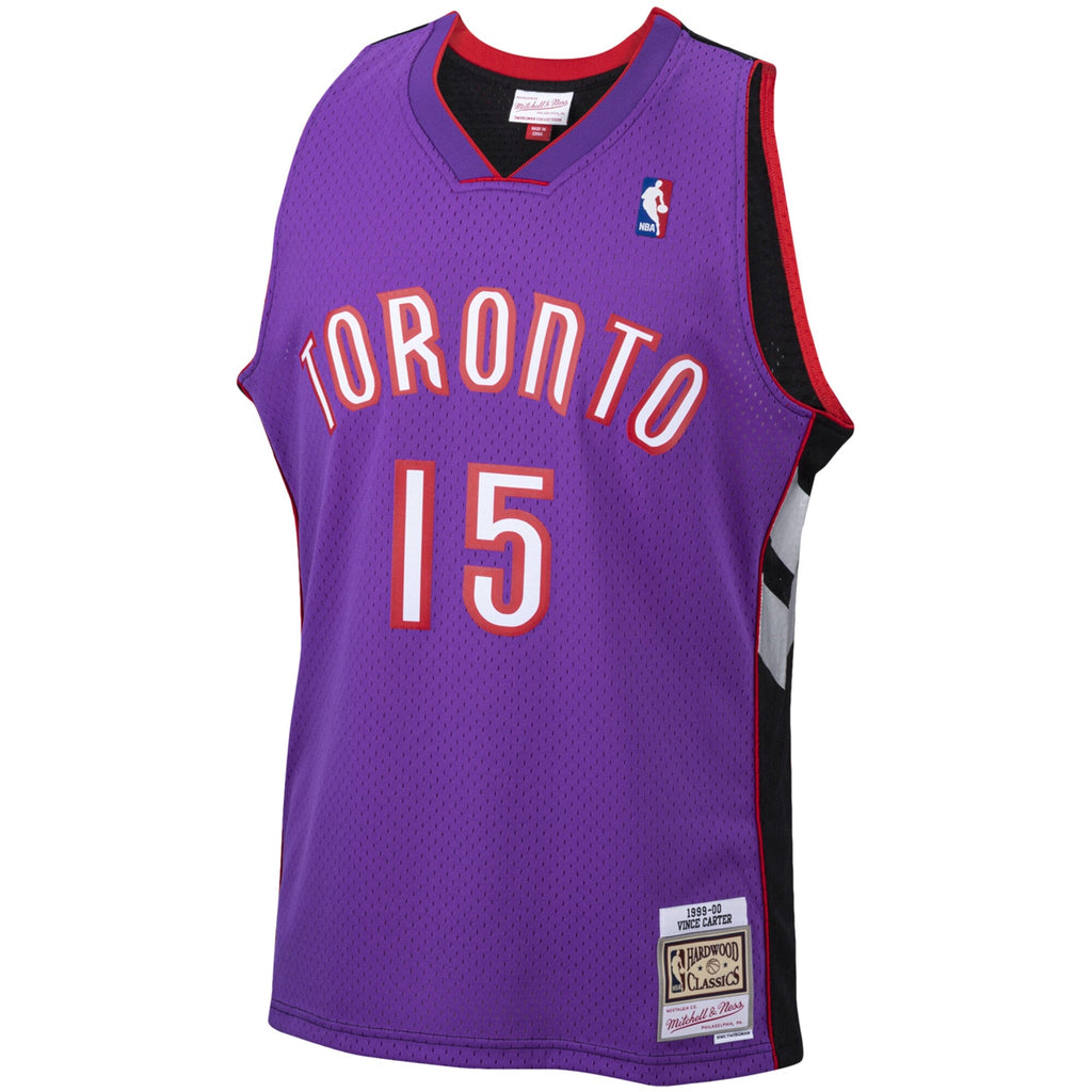 Toronto Raptors Vince Carter Mitchell & Ness Purple 1999-2000 Hardwood Classics Swingman Jersey for Men product image 2,